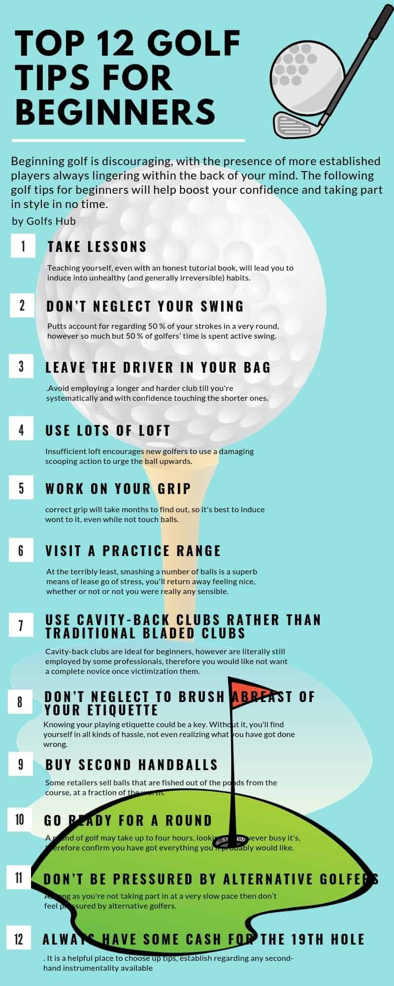 Top 12 Golf Tips for Beginners