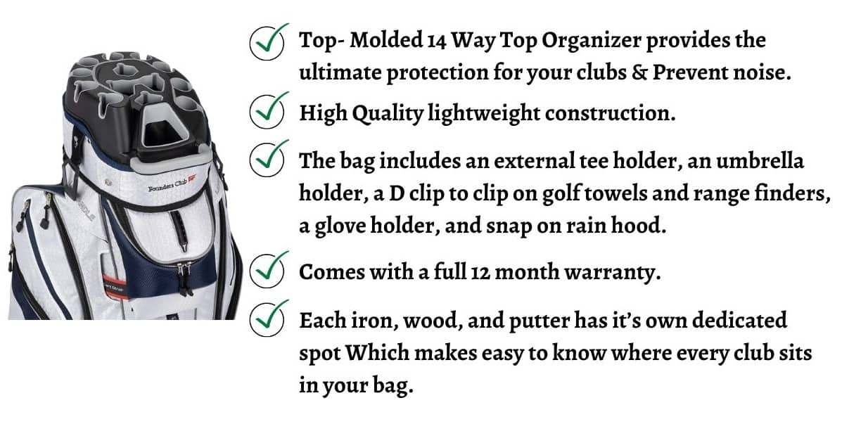 This is the top 15 Best Golf Cart Bags with FullLength Dividers