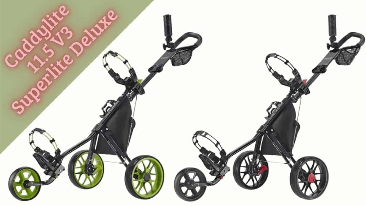 CaddyTek SuperLite Deluxe Golf Push Cart Review: Best 3 Wheel Golf Push Cart - Golfs Hub