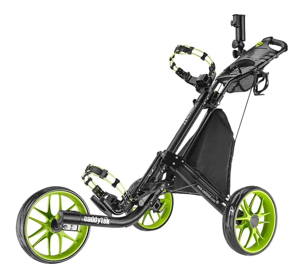 caddytek ez-fold 3 wheel golf push cart review