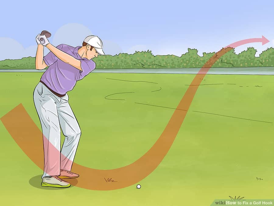 golf hooking the ball - Push hook