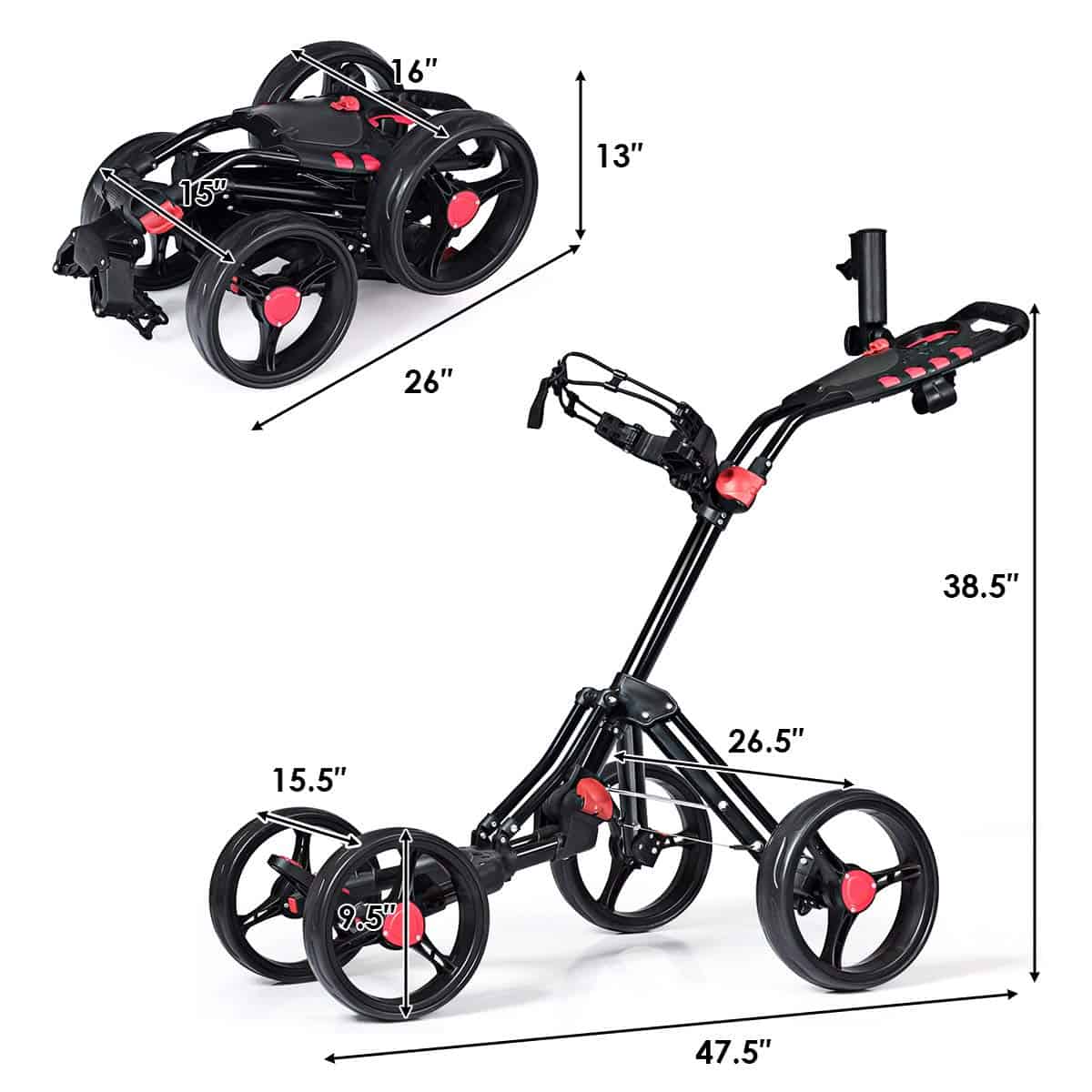 Tangkula Golf Push Cart