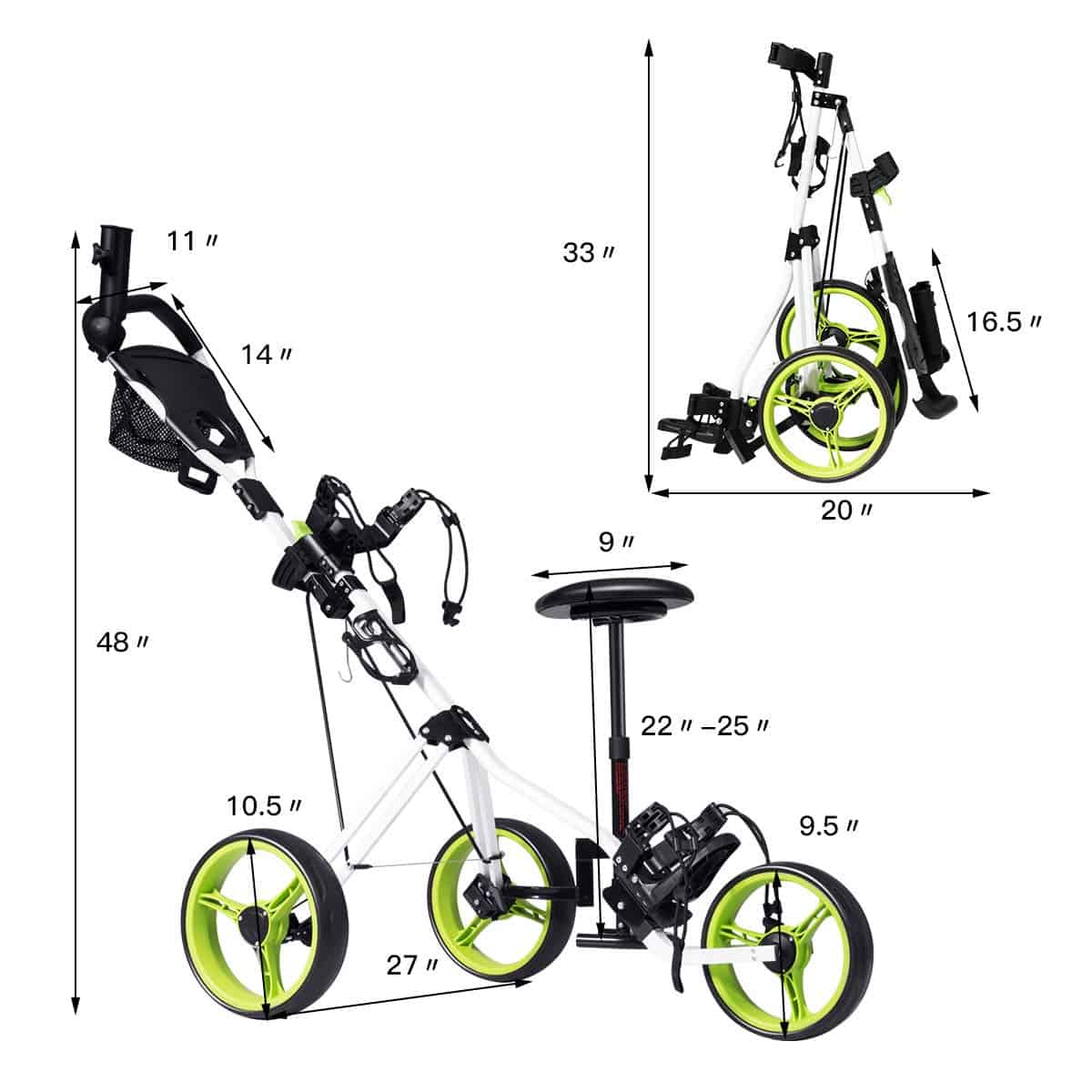 Tangkula Push Cart