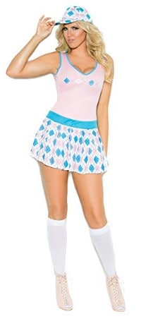 Zabeanco Sexy Women's Golf Tease Role Play Halloween Costume