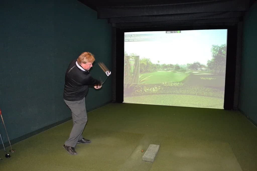 Indoor golf simulators