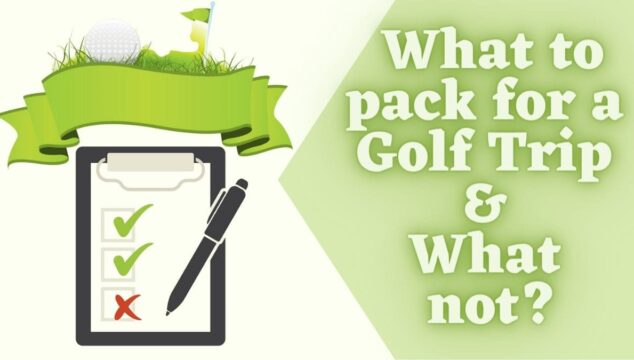 golf trip packing checklist