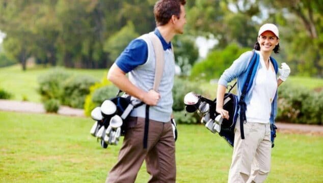 Is carrying your golf bag bad for you