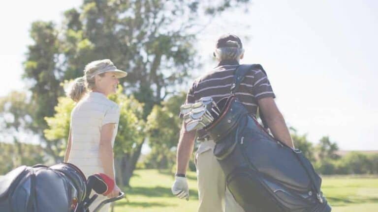 carrying golf bag vs push cart
