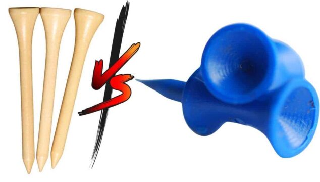 wooden tees vs plastic tees