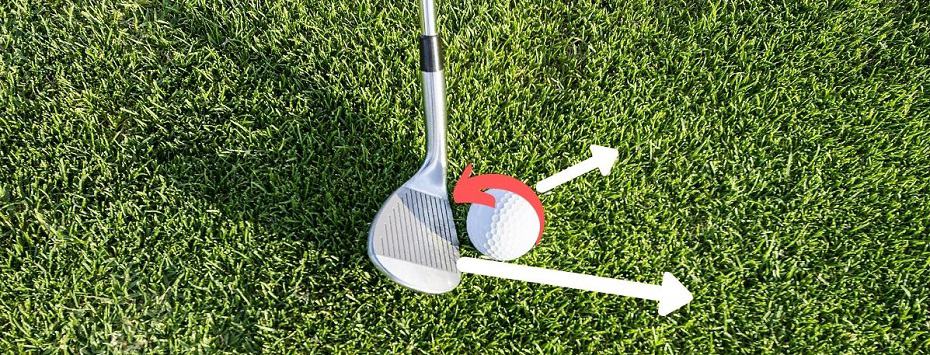 how to put backspin on a golf ball