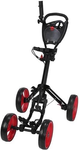 Caddymatic Golf Quad 4-Wheel golf pushcart