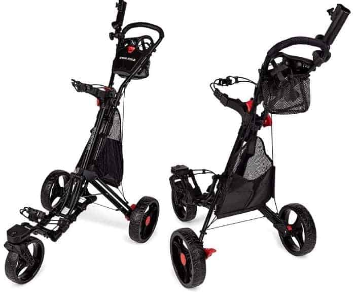 Founders Club Swerve 3 Wheel Push Pull Golf Cart