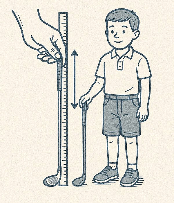 Golf club sizing for kids