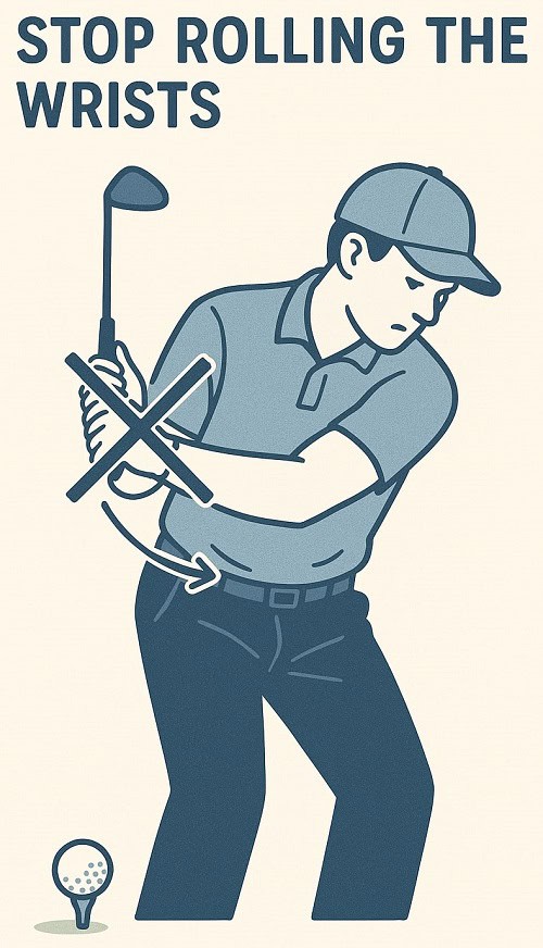 Halt Wrist Rolling in Your Golf Swing