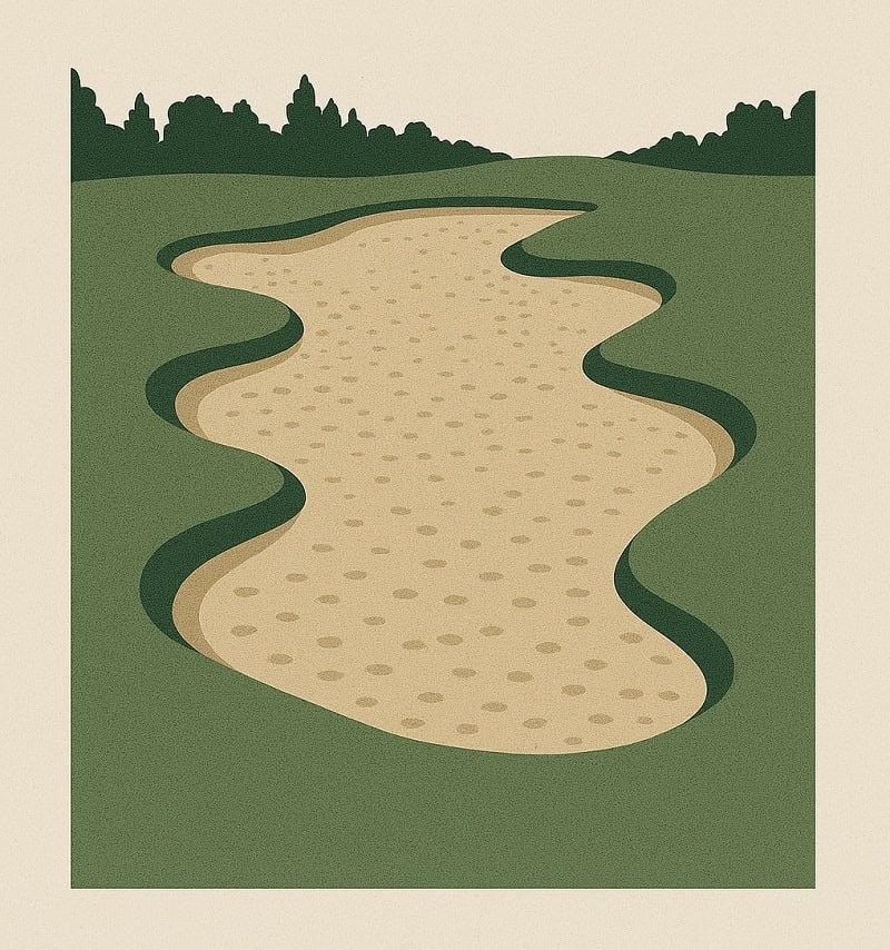 Waste Bunkers in golf