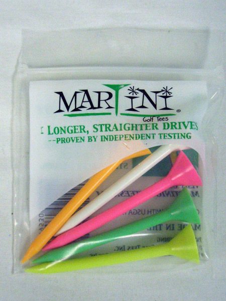 Martini Golf Tees (3.25Multi Color5pk)